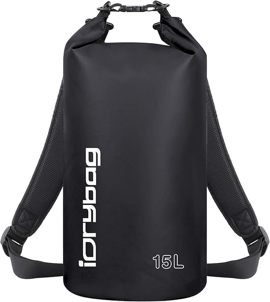 IDRYBAG Dry Bags for Kayaking Waterproof 2L/5L/10L/15L/20L, Small Dry Bag Waterproof Floating, Dry Sack Waterproof Bag for Paddleboarding Travel