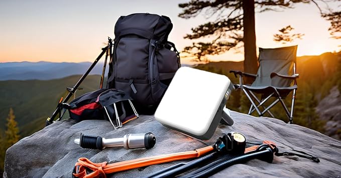 Rechargeable Camping Lantern with 20000mAh Power Bank, Tent Lights for Vendor Booths, Outdoor Portable LED Waterproof Emergency Light, for Power Outages, Hiking, and Survival Gear