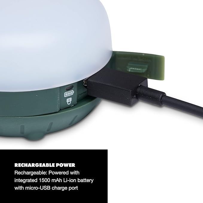 BLACK DIAMOND Moji R+ Rechargeable Multi-Colored LED Light Lantern Compact IPX4 Rainproof for Camping, Backpacking, Travel, Power Outages