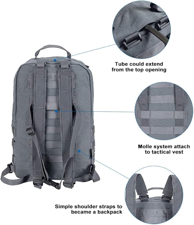 EXCELLENT ELITE SPANKER Outdoor Hydration Backpack Bundle Packs Water Bladder Carrier for 3L Water Bladder