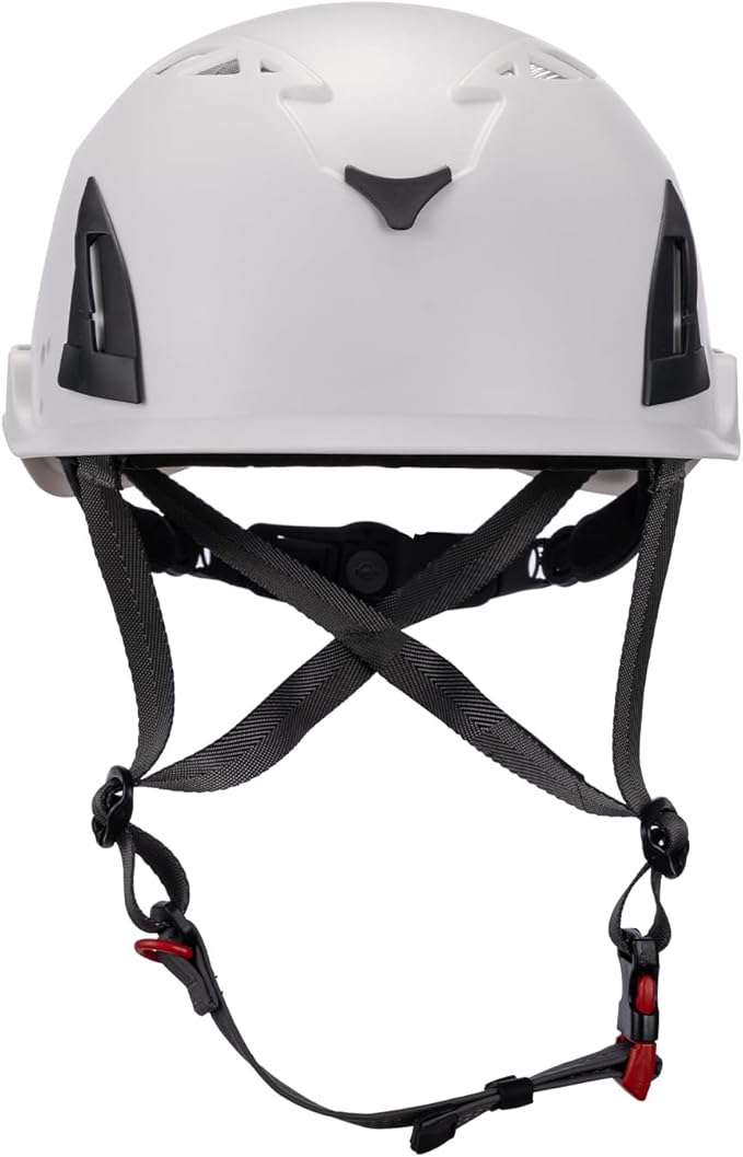 Land Helmets ClimbPro Helmet EN 12492 Vented for Rock Climbing – Durable, Lightweight Shell, Adjustable Chin Strap, Perfect for Outdoor Adventure with Universal Accessory Slots