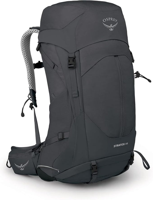 Osprey Stratos 44L Men's Hiking Backpack, Tunnel Vision Grey