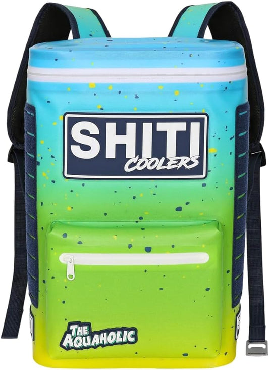 SHITI Coolers Cooler Backpack for Camping, Travel, Beach, Soft Lunch Box for Food, Drinks & Ice, Portable, Waterproof 24 Hr Insulated Bag with Shoulder Straps, Customizable