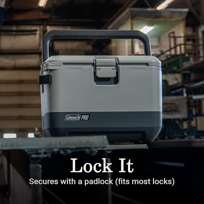 Coleman Pro 17-Quart Insulated Hard Cooler Lunchbox Portable Rugged Durable with TempLock FX Insulation & Anchor Points for Secure Transportation