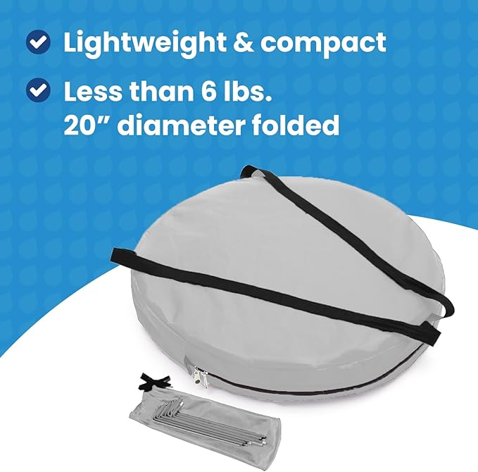 WeatherPod® The Original Shark Tank MyPod™ Mesh 1-2 Person Pop-Up Screen Pod - Keeps Out Bugs, Mosquitos, and Harmful UV Rays - UPF 50 for Maximum Protection from The Sun