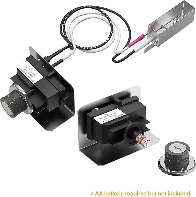SafBbcue 91360 Igniter Kit for Weber Grill 1819-51 1836-32 Grill Igniter Replacement Compatible with Weber Spirit E210 E215 E310 EP320 SP310 SP320 Spirit S320 Side-Control Grill, 67847 67726 81315