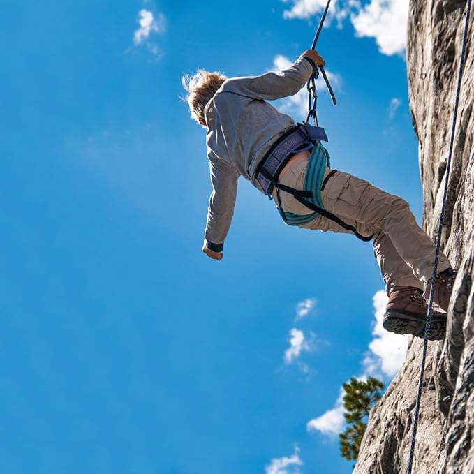 Braided Arborist Rope - 3/8 Inch x 100 Feet Polyester High Strength Climbing Rope for Tree Work, Halyard, Sailing (Orange)