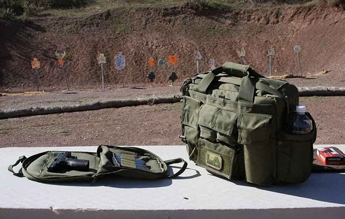 LAPG Camping Jumbo Bail Out Bag - Survival Range Gear With Multiple Pockets, Multi-functional Hiking Bug Out Bag, Black