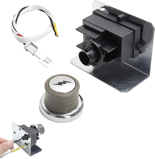 SafBbcue 67847 Grill Igniter Kit for Weber Genesis 300 Series Grills (with Side Control) for Weber Genesis Igniter E-310 Ep-310 Cep-310 Esp-310 E-320 Ep-320 Cep-320 Esp-320 (2007-2010) Side Control