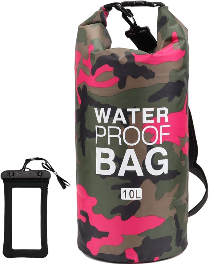 Waterproof Dry Bag 2L/5L/10L/15L/20L/30L, Roll Top Sack Keeps Gear Dry for Kayaking, Rafting, Boating, Swimming, Camping, Hiking, Beach, Fishing with Free Waterproof Phone Case
