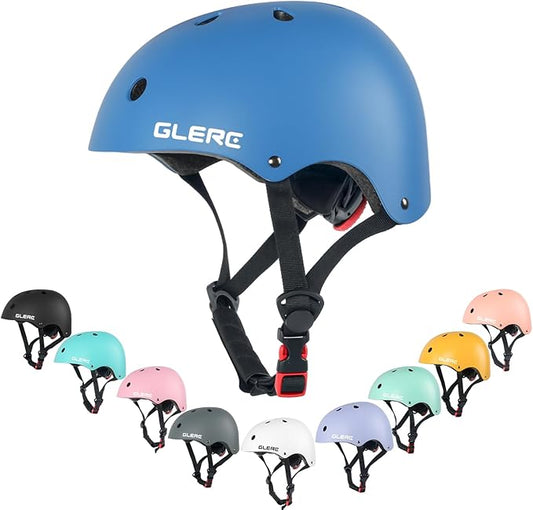 Glerc Warrior Kids Bike Helmet, Adjustable Toddler Helmet for Age 3-16 Years Boys Girls, Sport Helmet for Skateboard Scooter Skating Skiing Climbing & Lightweight, Multiple Colors