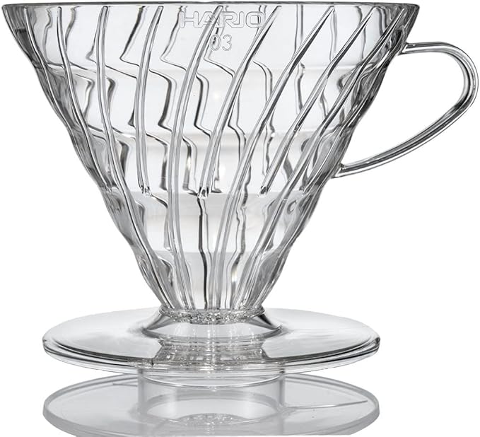 Hario V60 Plastic Coffee Dripper, Size 03, Clear