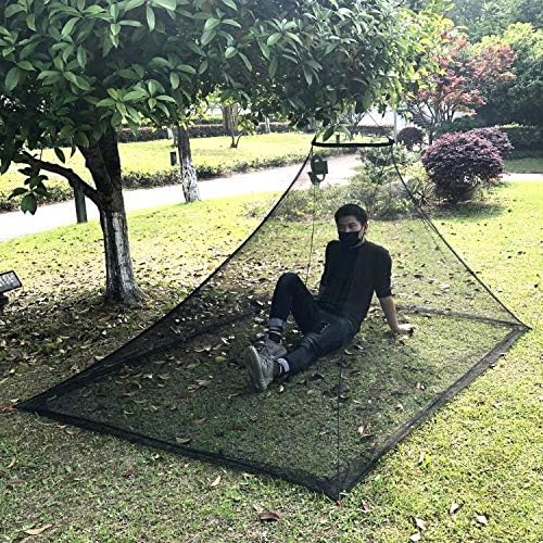 No-See-Ums Camping Mosquito Net Bed Compact and Ultra-Light for Travel，Finest Holes Mesh 2000 Noseeum Netting for Camping and Hiking, Without Sleeping Mat