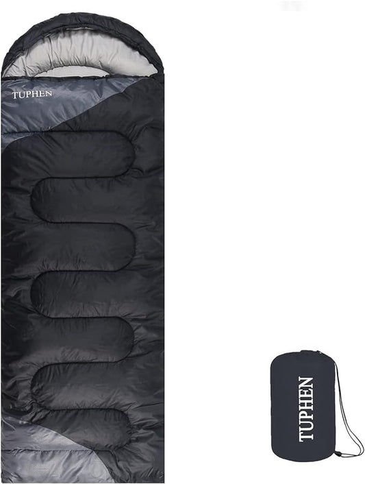 tuphen- Sleeping Bags for Adults Kids Boys Girls Backpacking Hiking Camping Microfiber Liner, Cold Warm Weather 4 Seasons Indoor Outdoor Use, Lightweight & Waterproof