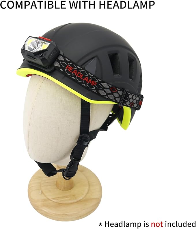 NewDoar Climbing Helmet EN 12492 Certified Half Dome Helmet Ultralight Design with 11 Ventilation Ports & Headlamp Clips for Rock/Ice Climbing, Caving, Rescue Adjustable 57-62cm (Men/Women)