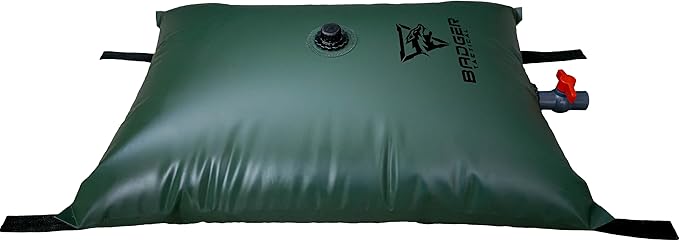 25 Gallon Food Grade Water Bladder/Tank-Includes Brass Fittings for Quick Garden Hose Connection/Camping Gear/Survival Kit/Rain Barrel Alternative/Emergency Water Storage