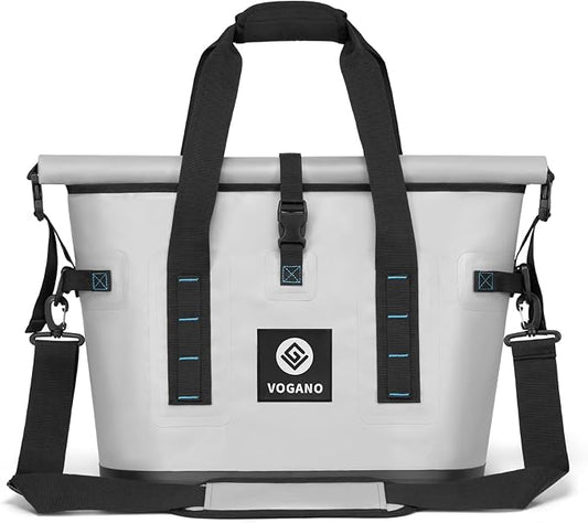 40 Can Soft Cooler Bag - Insulated Leak-Proof Large Cooler Bag with Roll-Top Waterproof Seal | Portable Ice Chest for Camping, Beach, Travel, Picnics | 24HR Cold Retention