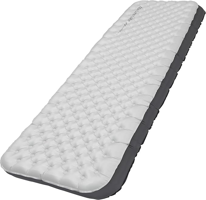 Naturehike 20oz Ultralight Sleeping Pad with Sidewalls, Insulated Inflatable Sleeping Pad 6.5R, Lightweight Sleeping Mat for Camping, Hiking, Backpacking, 10cm Thickened
