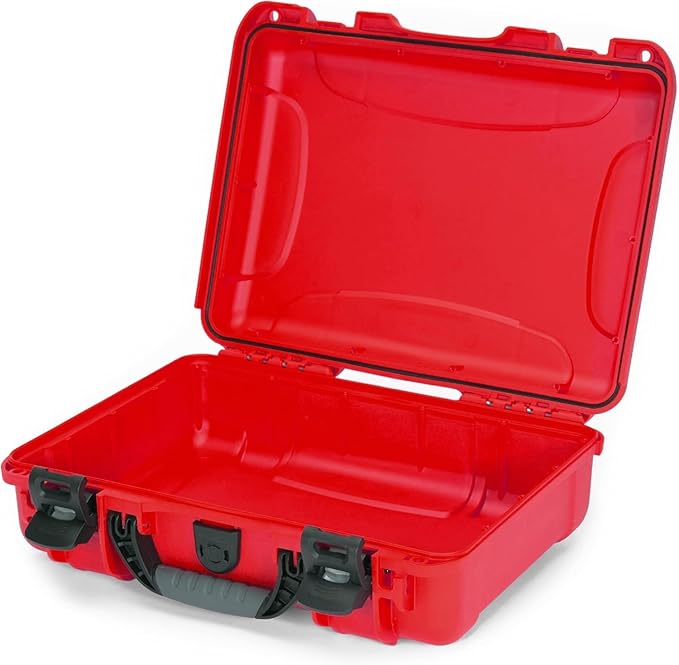 NANUK 910 Waterproof First Aid Box Empty – Durable, Medical First Aid Organizer Case, IP67-Rated, Dustproof, Impact-Resistant, and Floats (7.4" x 4.9" x 3.1") – Red