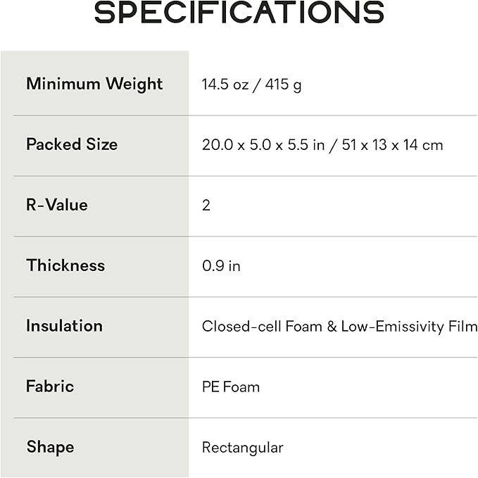 NEMO Equipment Switchback Foam Sleeping Pad