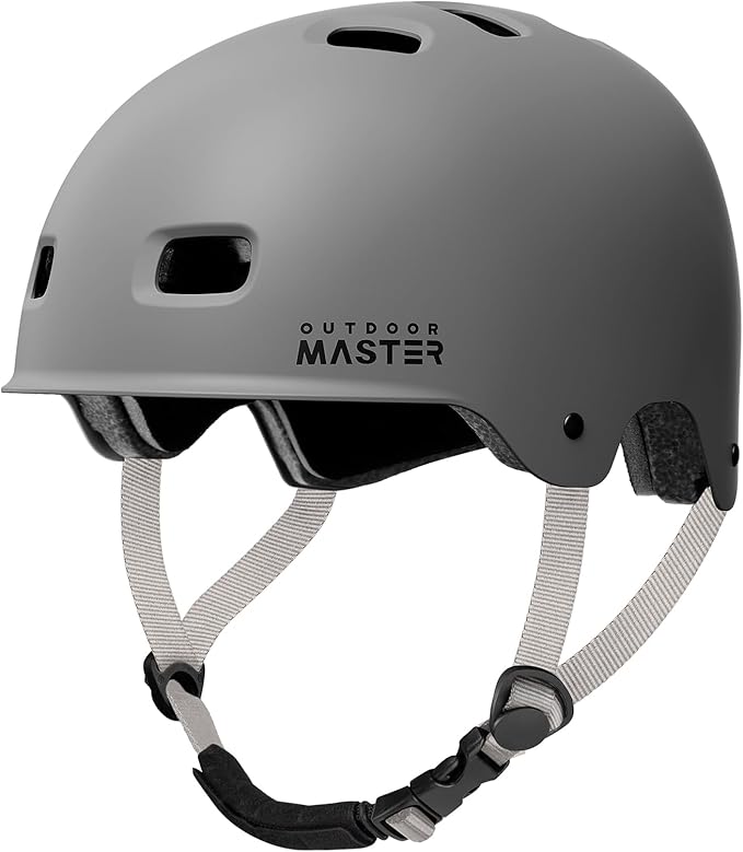 OutdoorMaster Skateboard Cycling Helmet-Beetles Snug,Bike Helmet for Adults, Youth & Kids-Two Removable Liners Ventilation Multi-Sport Commuter Scooter Roller Skate Inline Skating Longboard
