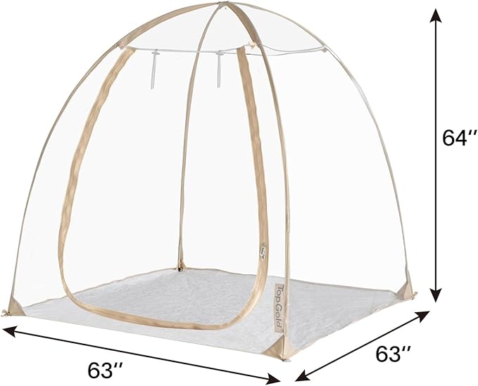 Pop-Up Sports Tent, Transparent Bubble Tent, Weatherproof Igloo Tent, Clear Tent for Winter Sports, Cold Weather Tent