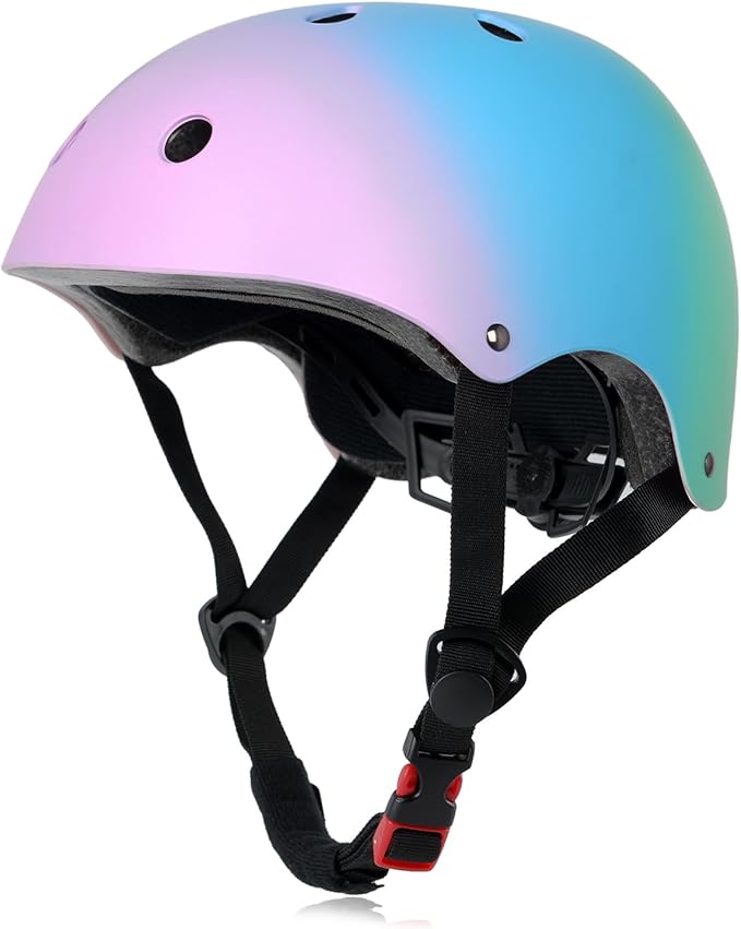 Kids Bike Helmet, Adjustable and Multi-Sport, from Toddler to Youth, 3 Sizes