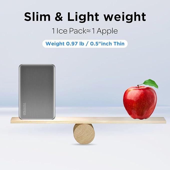 Ice Packs for Lunch Boxes, Stainless Steel Cooling Pack for Cooler, Quick Freeze Long-Lasting Reusable Ice Pack, Multi Use Cooler Accessories for Hiking, Camping and Fishing(2 Packs)