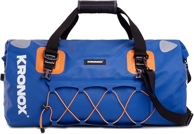 KRONOX Waterproof Duffel Bag - Large Heavy-Duty Drybag for Boating, Camping and Travel