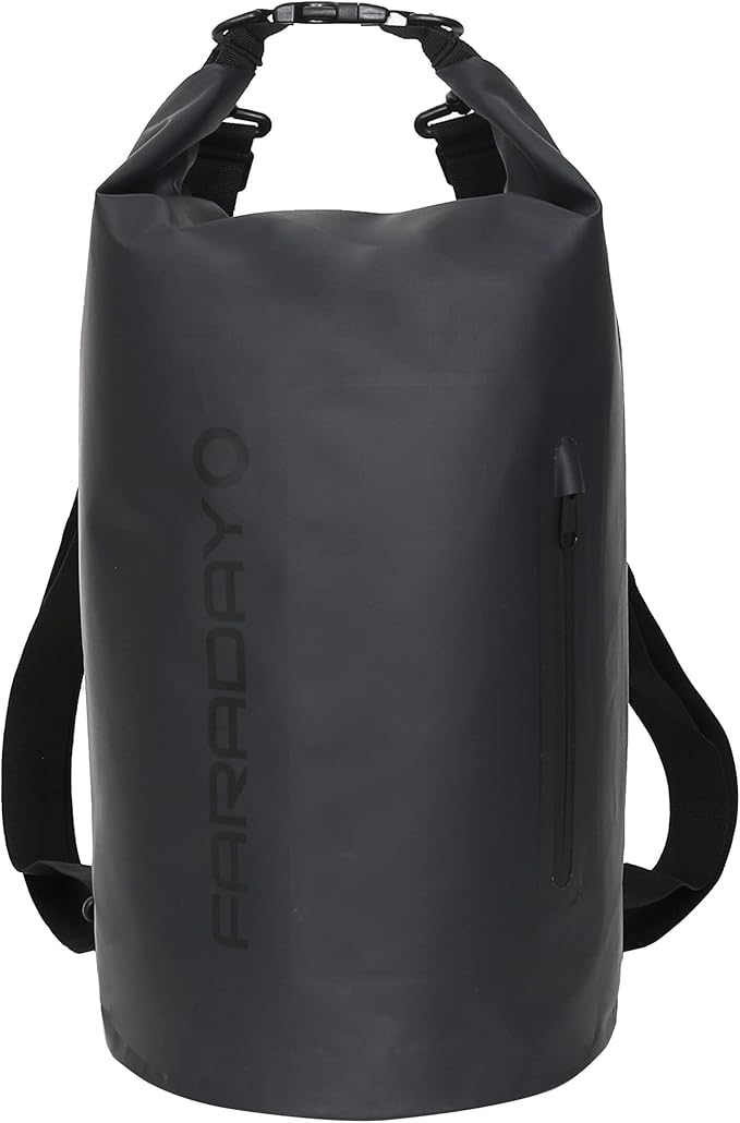 Waterproof Faraday Dry Bag - Sling Pack - Fast, Easy Access for Device Shielding - Protect Data and Devices from Hacking, Tracking, EMP… (20L)