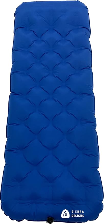 Sierra Designs Queen & Single Camping Air Bed Mattress for Car Camping, Trave, and Camp (Pump Included)