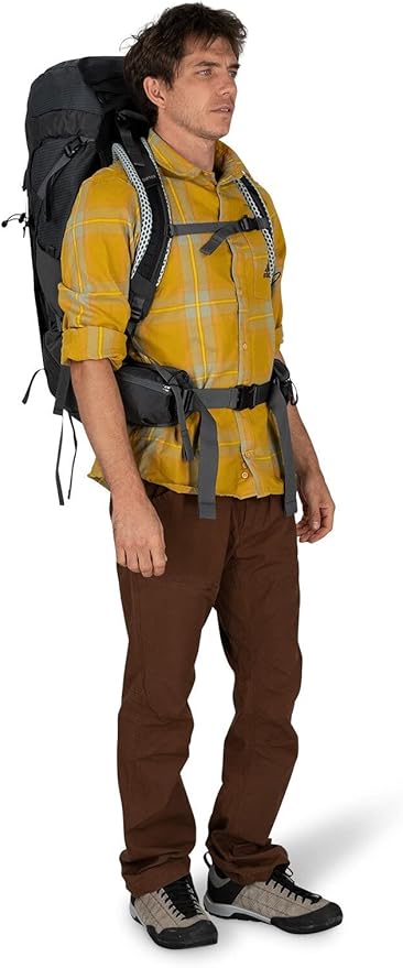 Osprey Stratos 44L Men's Hiking Backpack, Tunnel Vision Grey