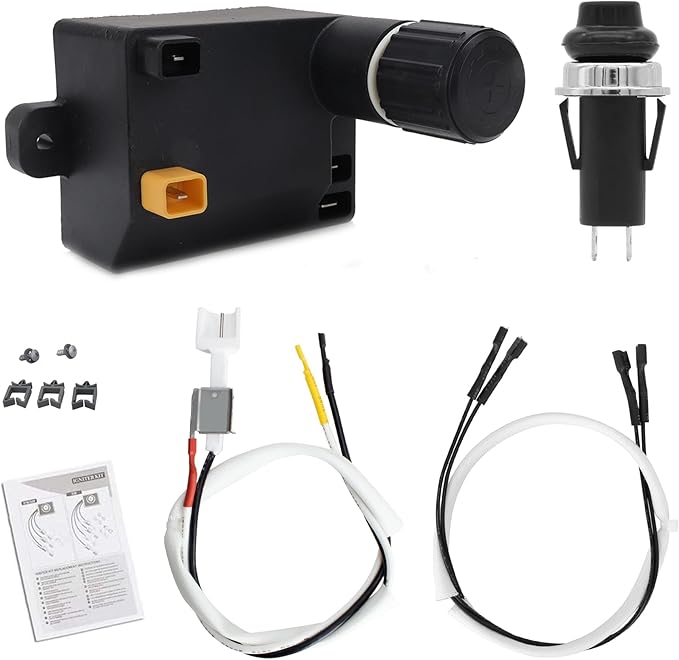 SafBbcue 7642 Grill Igniter Kit for Weber Spirit 210 & 310 Series Gas Grills for Models with Up Front Controls E-210 S-210 E-310 SP-310 Igniter Button for Weber Spirit 210 310 (2013-Current)