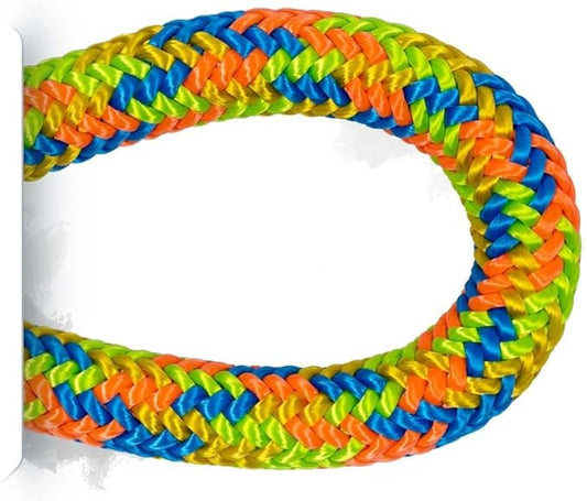 Pelican Rope Arborist Rope 11.8mm x 120Ft, USA Made High-Strength 24-Strands Static Climbing Rope - 5,400 lb Strength for Tree Climbing, Pulling, Outdoors & Swing - Viper, Tight Spliced Eye