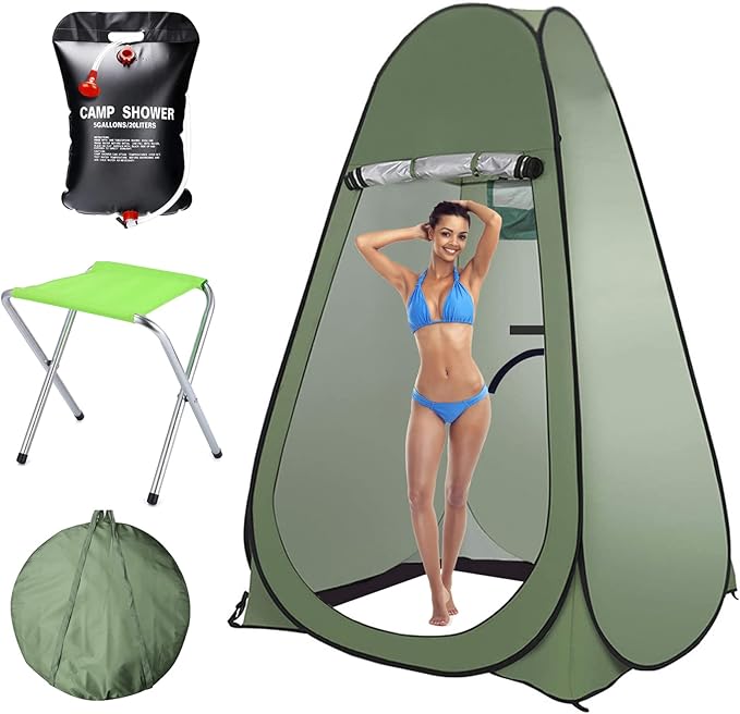 Pop Up Privacy Shower Tent Portable Outdoor Sun Shelter Camp Toilet Changing Dressing Room