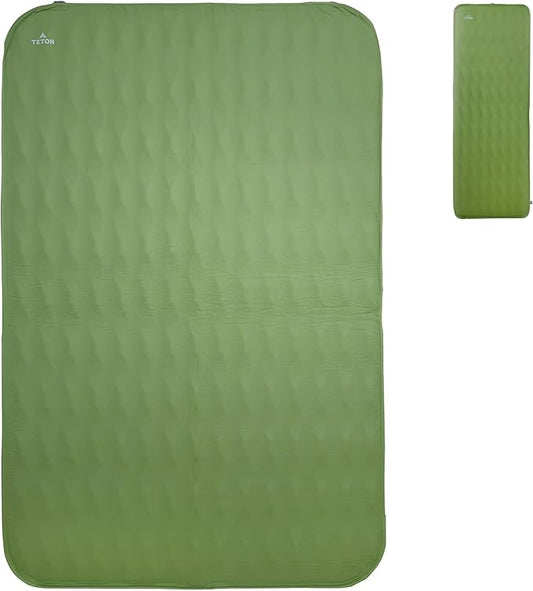 Teton Self Inflating Sleeping Pad, Inflatable Camping Sleeping Pads, Compact Mat for Camping, Backpacking, and Hiking.