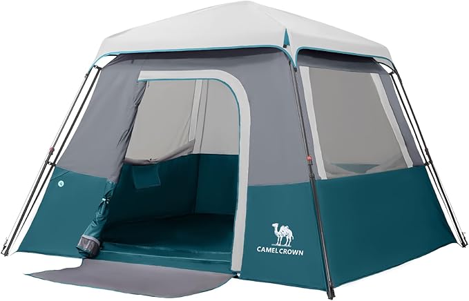 CAMEL CROWN 4/6 Person Tent Waterproof Lightweight Portable Backpacking Tent for Outdoor Camping Hiking