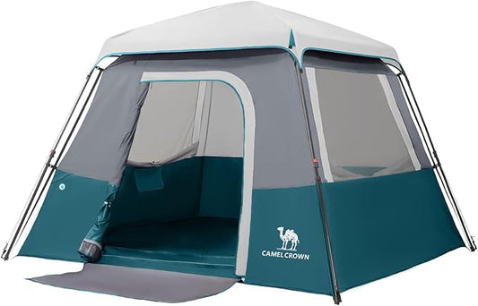 CAMEL CROWN 4/6 Person Tent Waterproof Lightweight Portable Backpacking Tent for Outdoor Camping Hiking