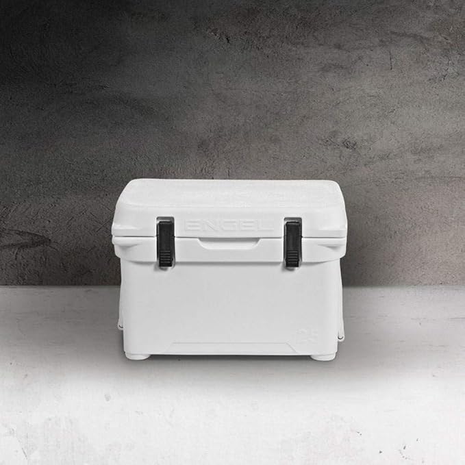 ENGEL 25 High Performance 5.28 Gallon 24 Can High Performance Durable Rotationally Molded Ice Cooler for Camping, Hunting, and Fishing