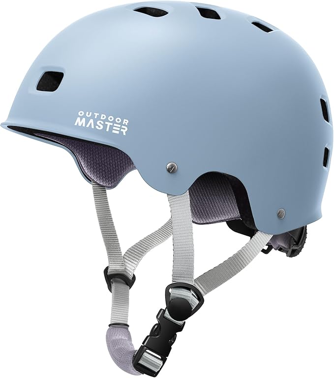 OutdoorMaster Skateboard Cycling Helmet - Two Removable Liners Ventilation Multi-Sport Scooter Roller Skate Inline Skating Rollerblading for Kids, Youth & Adults