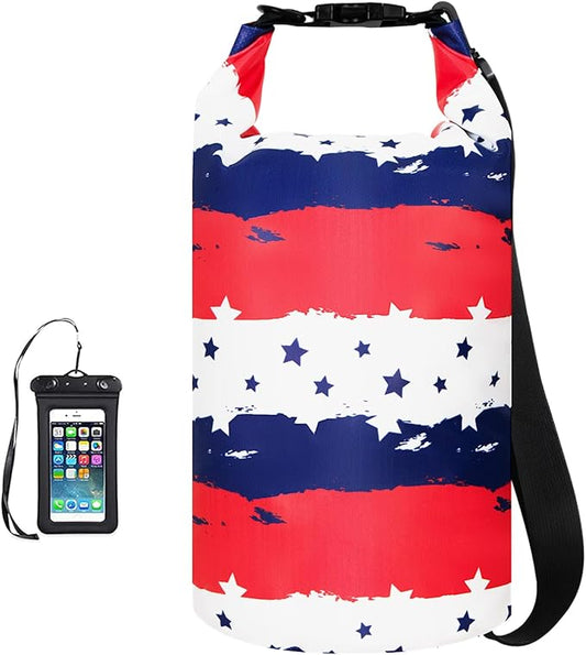 OMGear Waterproof Dry Bag Backpack Phone Pouch 40L/30L/20L/10L/5L Floating Dry Sack for Kayaking Boating Outdoors Activities