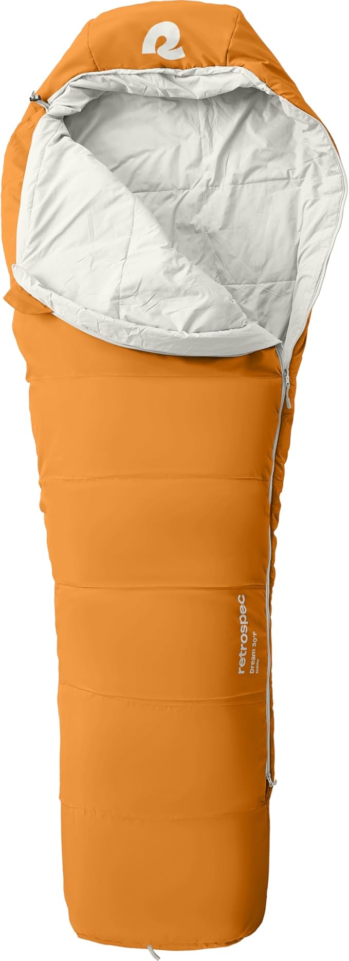 Retrospec Dream Sleeping Bag - 5, 15, 30 Mummy for Camping, Insulated Cold Weather, Lightweight Stuff Sack, Water-Resistant, Adjustable Draw Cords, Adult