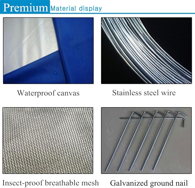 Large Pop-Up Beach Tent, Portable Camping Tent Sun Shade Shelter Pop Up Instant Portable Outdoors 2-3 Person Beach Cabana Sets Up in Seconds, Water-Resistant UV Protection Sun Shelter