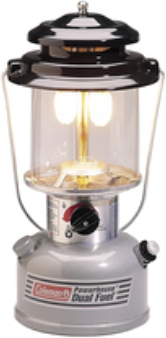 Coleman Powerhouse Dual Fuel Lantern - Up to 800 Lumens, 2-Mantle Design with Adjustable Brightness