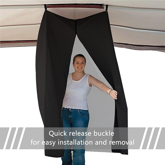 Privacy Tent for Boats - Float Boat Hanging Privacy Curtain Pull-Down Type Suitable for Bimini Top
