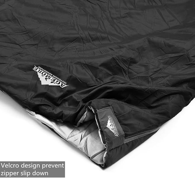 AGEMORE Ultralight Warm Weather Sleeping Bag, Portable Lightweight Waterproof Compact Sleeping Bag with Compression Sack, Fit for Kids Teens or Adults Outdoor Camping, Backpacking & Hiking