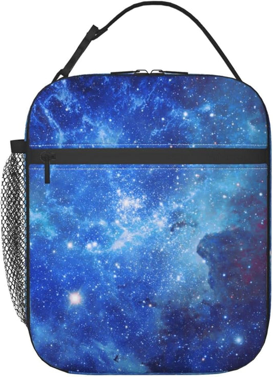 Galaxy Lunch Box Reusable Insulated Totes Lunch Bag Thermal Cooler For Boy Girls School Men Women Travel Beach Picnic