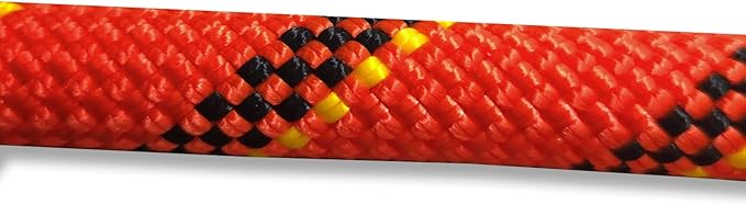 Static Climbing Rope 10.5mm UIAA Static Line Rappelling Rope Nylon Kern Mantle Rope for Escape Rope Rock Climbing, Mountain Tree Climbing, Hauling, Rescue