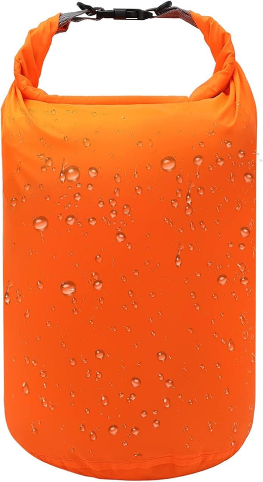 R2Depot Waterproof Dry Bag, 5L/10L/20L/40L/70L Dry Storage Bag for Kayaking, Gym, Hiking, Swimming (Orange, 70L)
