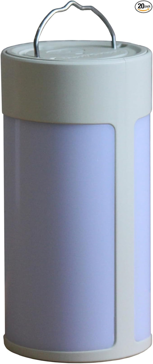 Survival Camping Lantern, Rechargeable LED Camping Lantern,62LEDs,3 Modes & SOS, Rechargeable for 4hrs, Small & Light, Emergency Light for Blackout, Hurricane Hiking Light(White)